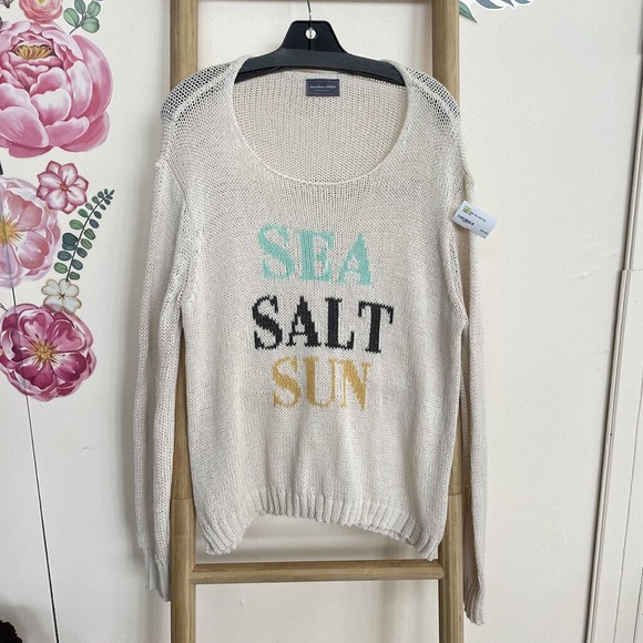 Wooden Ships Sweaters Wooden Ships Sea Salt Sun Cream Sweater Size